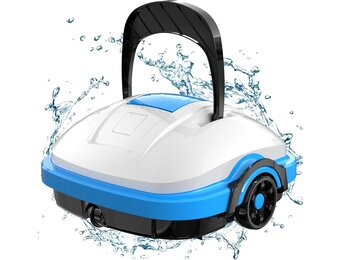 WYBOT Zwembadstofzuiger, zwembadzuiger met dubbele motor, dubbele motor, sterk zuigvermogen, automatische zwembadreiniger voor ondergrondse zwembaden tot 50 m²