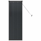 VidaXL Raamblind met Gordijnen Zwart Aluminium - 73% Korting
