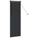 VidaXL Raamblind met Gordijnen Zwart Aluminium - 73% Korting