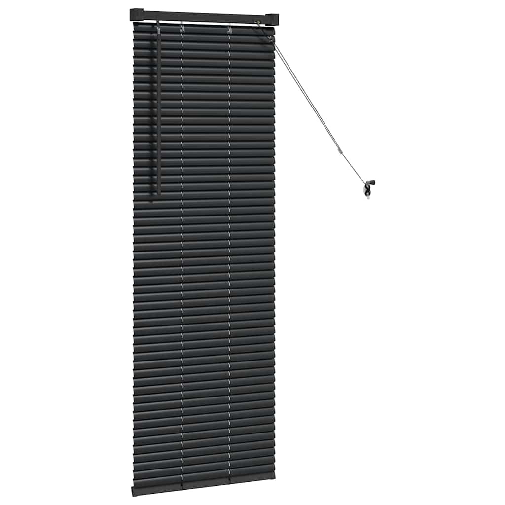 VidaXL Raamblind met Gordijnen Zwart Aluminium - 73% Korting
