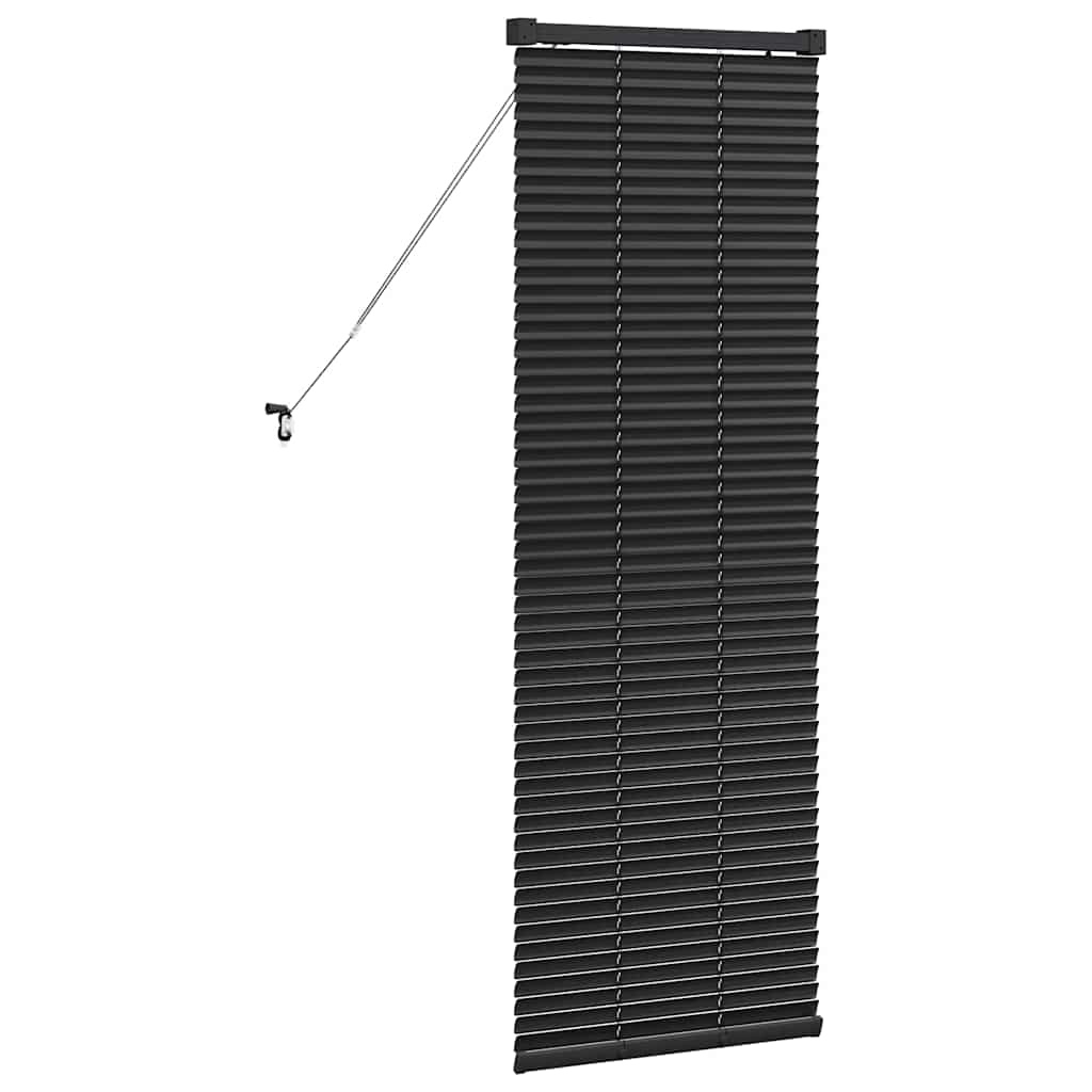 VidaXL Raamblind met Gordijnen Zwart Aluminium - 73% Korting
