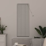 vidaXL Raamblind met gordijnen Handmatig Wit Aluminium