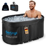 Premium 120 cm ovaal ijsbad, mobiel opvouwbaar bad met 5 isolatielagen en 3-laagse cover, Ice Bath voor binnen en buiten, Zitbad voor thuis, Dombelbad, Hottub