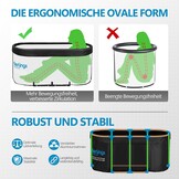 Premium 120 cm ovaal ijsbad, mobiel opvouwbaar bad met 5 isolatielagen en 3-laagse cover, Ice Bath voor binnen en buiten, Zitbad voor thuis, Dombelbad, Hottub