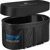 Premium 120 cm ovaal ijsbad, mobiel opvouwbaar bad met 5 isolatielagen en 3-laagse cover, Ice Bath voor binnen en buiten, Zitbad voor thuis, Dombelbad, Hottub
