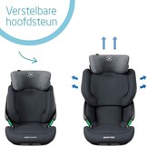 Maxi-Cosi Kore i-Size, Kinderautostoel, 3,5 - 12 jaar, 100 - 150 cm, ISOFIX autostoel, Verstelbare hoogte/breedte, Side Protection System Plus, Snel & gemakkelijk gordelsysteem, Authentic Graphite