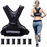 Gewichtsvest, 3 kg/5 kg, trainingsvest met reflecterende strepen en verstelbare riemen, fitnessvest voor krachttraining, hardlopen, cardio en fitness