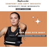 Gewichtsvest, 3 kg/5 kg, trainingsvest met reflecterende strepen en verstelbare riemen, fitnessvest voor krachttraining, hardlopen, cardio en fitness