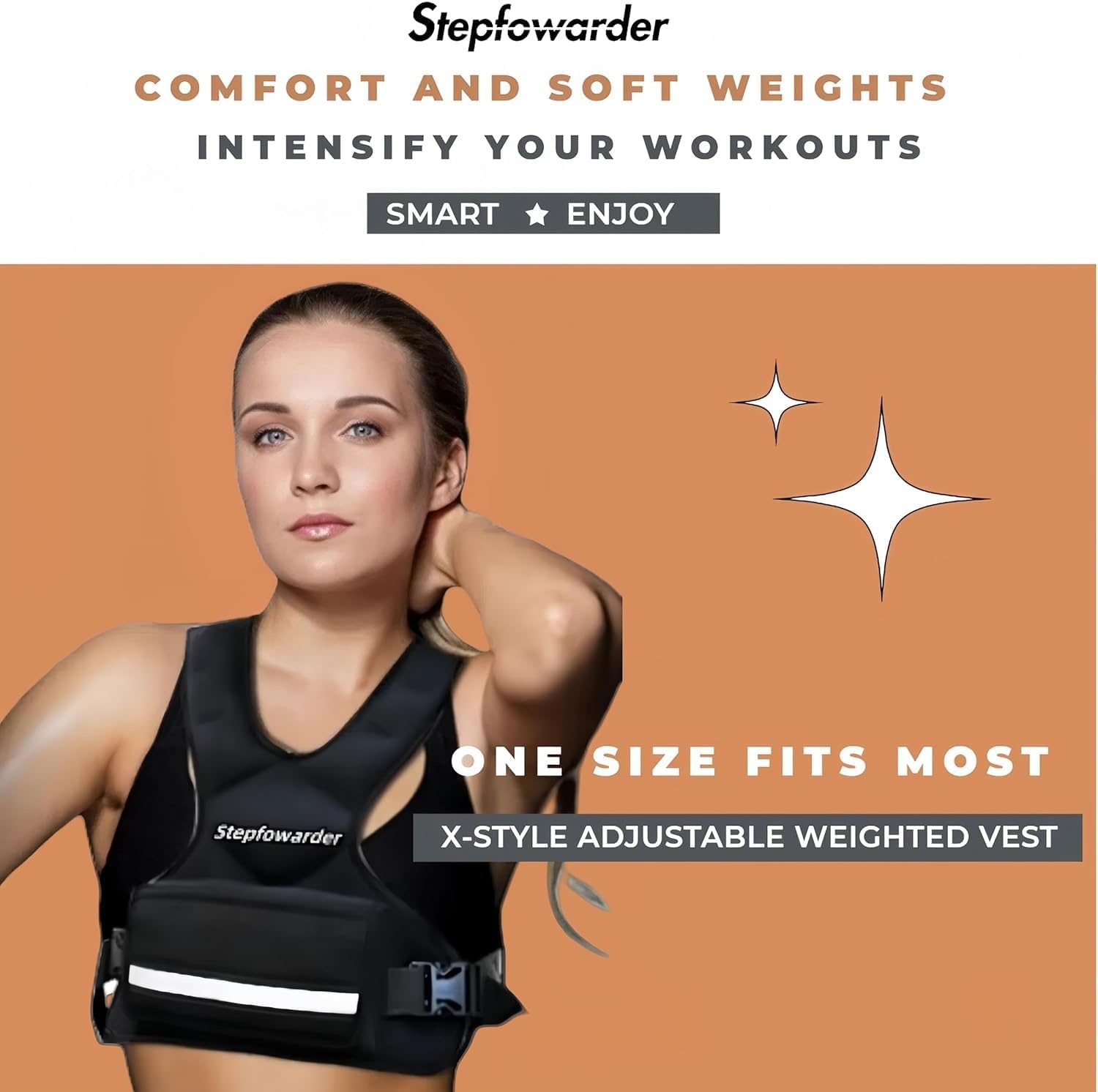 Gewichtsvest, 3 kg/5 kg, trainingsvest met reflecterende strepen en verstelbare riemen, fitnessvest voor krachttraining, hardlopen, cardio en fitness