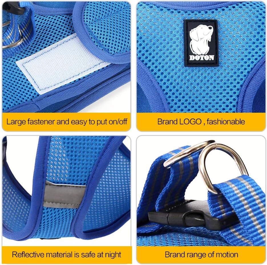 Lianzimau Kattenharnas met Leash - Lichtgewicht, Ontsnappingsproof en Verstelbaar Mesh Vest voor Puppy's en Kittens