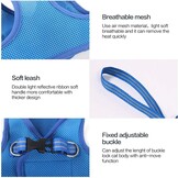 Lianzimau Kattenharnas met Leash - Lichtgewicht, Ontsnappingsproof en Verstelbaar Mesh Vest voor Puppy's en Kittens