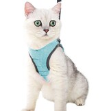 LIANZIMAU Harnas en Lijn Set voor Katten - Lichtgewicht & Ontsnappingsvrij - Maat L - Nieuw Groen