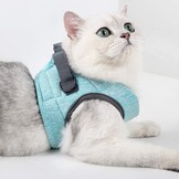 LIANZIMAU Harnas en Lijn Set voor Katten - Lichtgewicht & Ontsnappingsvrij - Maat L - Nieuw Groen