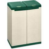 Terry Ecocab 2 Afvalscheidingskast - 2 Compartimenten - Grijs - 68 x 39 x 88,7 cm