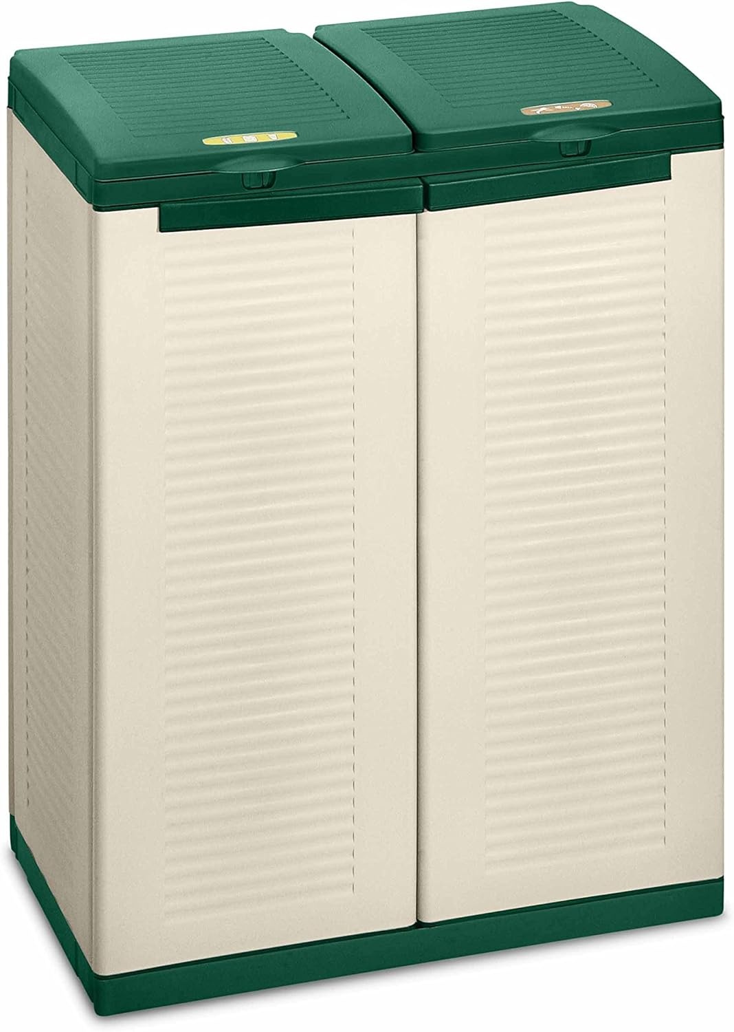 Terry Ecocab 2 Afvalscheidingskast - 2 Compartimenten - Grijs - 68 x 39 x 88,7 cm