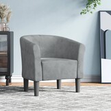 vidaXL Kuipstoel fluweel donkergrijs