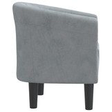 Moderne Kuipstoel Fluweel Donkergrijs - 72% Korting!