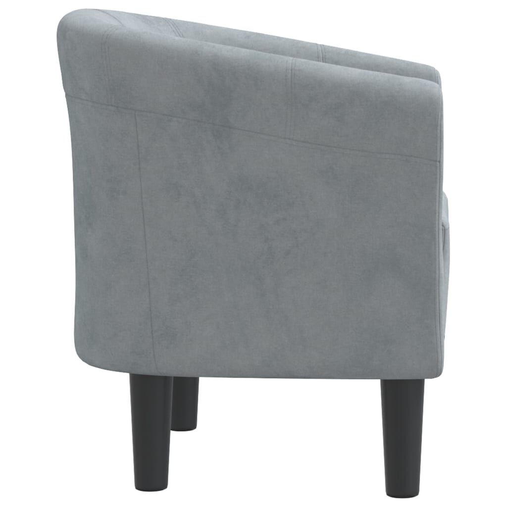 Moderne Kuipstoel Fluweel Donkergrijs - 72% Korting!