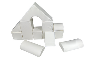 Soft Play Foam Blokken Set (11 stuks) - Wit - 35% Korting