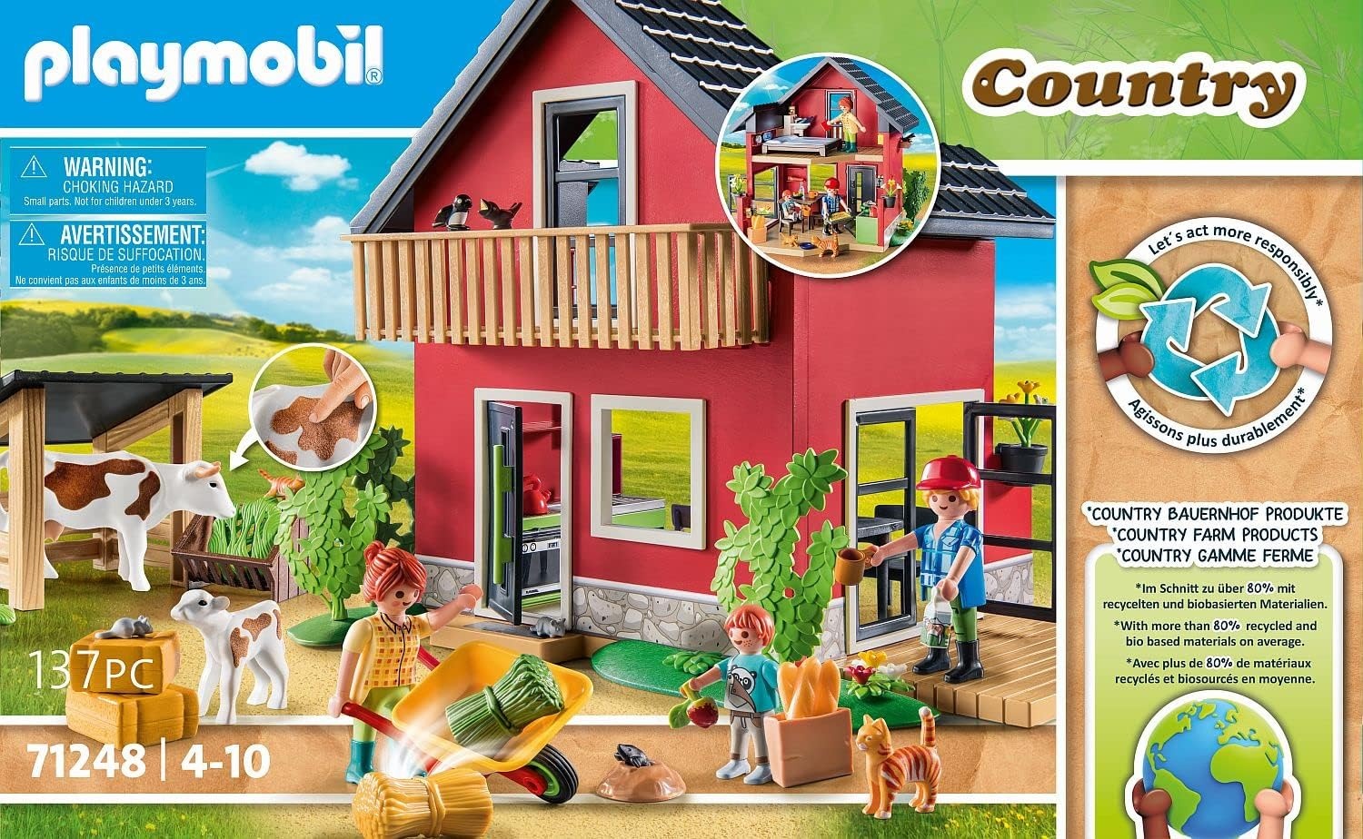 Playmobil 71248 Country Boerderij, Multi kleuren,Eén maat