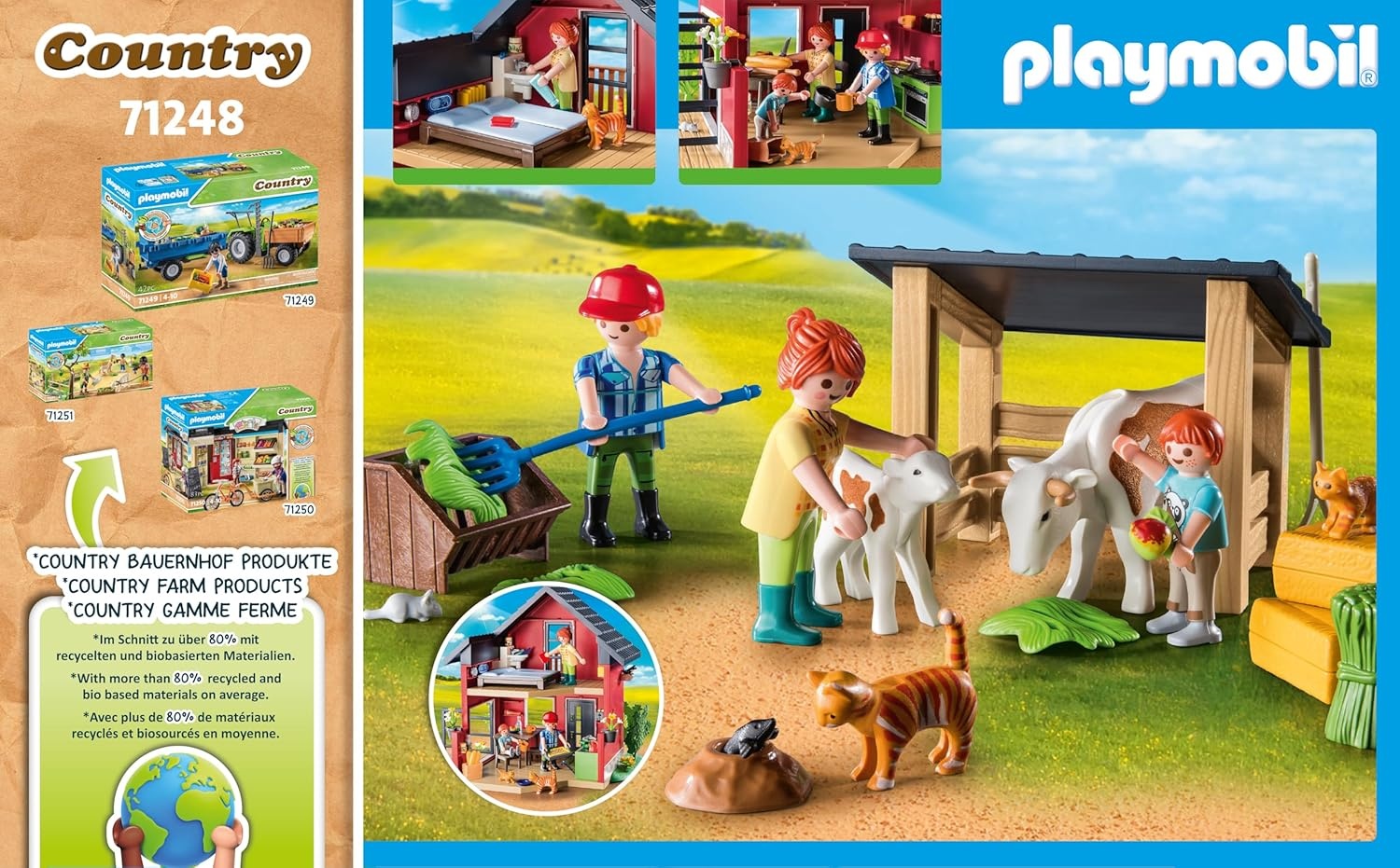 Playmobil 71248 Country Boerderij, Multi kleuren,Eén maat