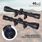 Goetland Richtkijkers 3-9x40 SFP Crosshair R4 met Montageringen voor Luchtbuks en Airsoft