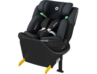 Maxi-Cosi Emerald 360 S i-Size, 360 draaibare autostoel, 0-12 j (40-150 cm), baby & peuter autostoel, 360° FlexiSpin-rotatie, 4 ligstanden, G-CELL-bescherming bij zijdelingse botsing, Tonal Black