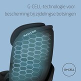 Maxi-Cosi Emerald 360 S i-Size, 360 draaibare autostoel, 0-12 j (40-150 cm), baby & peuter autostoel, 360° FlexiSpin-rotatie, 4 ligstanden, G-CELL-bescherming bij zijdelingse botsing, Tonal Black