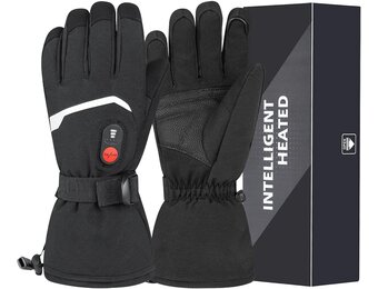 Elektrische Verwarmde Motorhandschoenen voor Dames en Heren, Maat M, Zwart