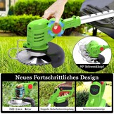 Draadloze Grasmaaier met 2x 21V 4.0Ah Accu's en 3 Bladen - 3-in-1 Telescopische Bosmaaier