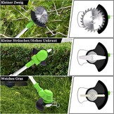 Draadloze Grasmaaier met 2x 21V 4.0Ah Accu's en 3 Bladen - 3-in-1 Telescopische Bosmaaier