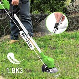 Draadloze Grasmaaier met 2x 21V 4.0Ah Accu's en 3 Bladen - 3-in-1 Telescopische Bosmaaier