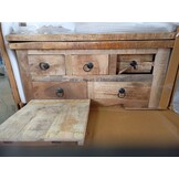 vidaXL Salontafel 70x70x40 cm ruw mangohout