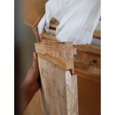 vidaXL Salontafel 70x70x40 cm ruw mangohout