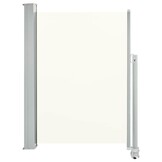 vidaXL Tuinscherm uittrekbaar 100x300 cm crèmekleurig