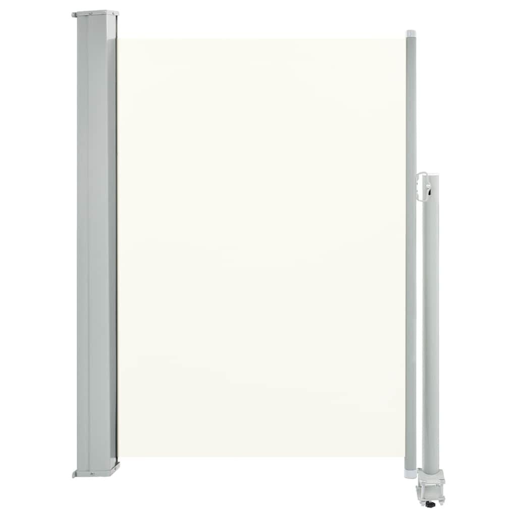 vidaXL Tuinscherm uittrekbaar 100x300 cm crèmekleurig