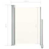 vidaXL Tuinscherm uittrekbaar 100x300 cm crèmekleurig