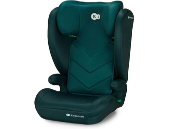 Kinderkraft I-SPARK Baby-autostoeltje i-Size Groep 2/3 100-150 cm, van 3,5 tot 12 jaar, 15 tot 36 kg, licht (4,5 kg), 3-puntsgordel, Zijbescherming, Groente