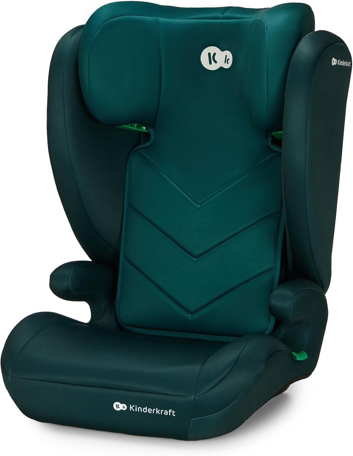 Kinderkraft I-SPARK Baby-autostoeltje i-Size Groep 2/3 100-150 cm, van 3,5 tot 12 jaar, 15 tot 36 kg, licht (4,5 kg), 3-puntsgordel, Zijbescherming, Groente