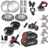 Accu Grastrimmer 4-in-1 Telescopisch met Koolborstelloze Motor en 2x 4.0Ah Batterijen
