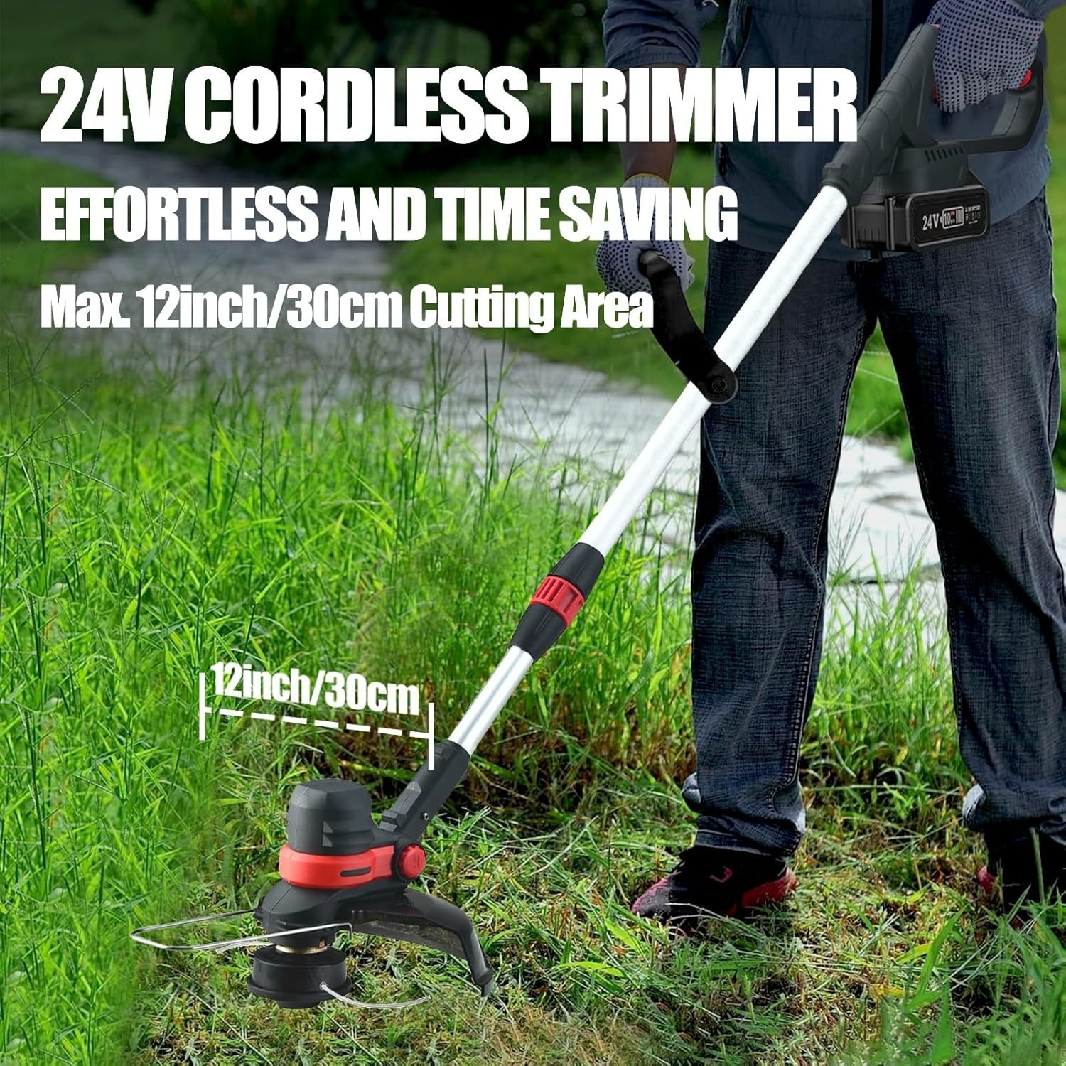 Accu Grastrimmer 4-in-1 Telescopisch met Koolborstelloze Motor en 2x 4.0Ah Batterijen