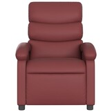 vidaXL Fauteuil verstelbaar kunstleer wijnrood