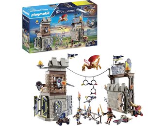 PLAYMOBIL Novelmore 71298 Novelmore vs. Burnham Raiders - Toernooi arena, episch gevecht tussen de Novelmore ridder Arwynn en Burnham Raider Dash, speelgoed voor kinderen vanaf 4 jaar