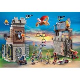 PLAYMOBIL Novelmore 71298 Novelmore vs. Burnham Raiders - Toernooi arena, episch gevecht tussen de Novelmore ridder Arwynn en Burnham Raider Dash, speelgoed voor kinderen vanaf 4 jaar