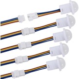 Greluma 5 stuks 110V/220V PIR-infraroodsensorschakelaar, mini-infraroodbewegingsdetector voor binneninstallatie