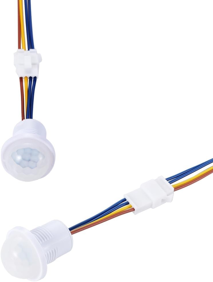 Greluma 5 stuks 110V/220V PIR-infraroodsensorschakelaar, mini-infraroodbewegingsdetector voor binneninstallatie