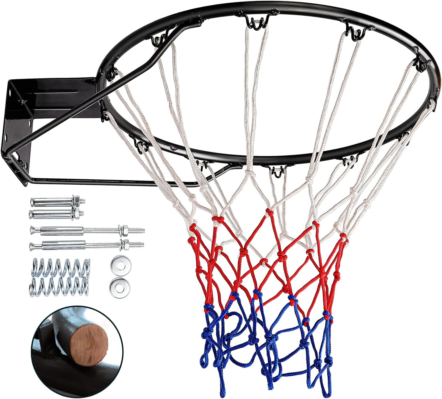 Dripex Basketbalring 45 cm met Net - Wandmontage