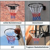 Dripex Basketbalring 45 cm met Net - Wandmontage