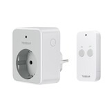 TESSAN Draadloos stopcontact met afstandsbediening, stopcontact met 30,5 m bereik, 3600 W binnen, schakelbaar met magnetisch, programmeerbaar