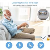 TESSAN Draadloos stopcontact met afstandsbediening, stopcontact met 30,5 m bereik, 3600 W binnen, schakelbaar met magnetisch, programmeerbaar